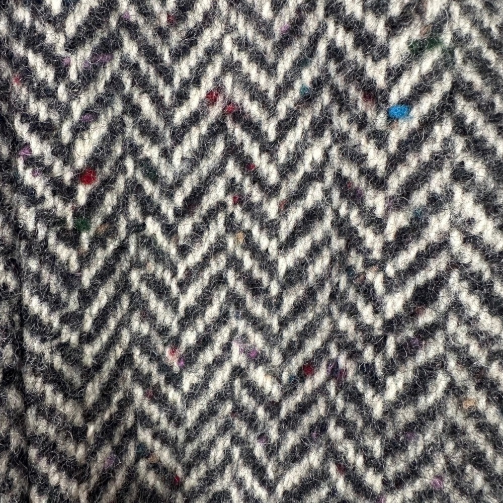 VTG Braefair Wool Herringbone Tweed Blazer Jacket Womens 12 Oversized Two Button - Picture 6 of 10